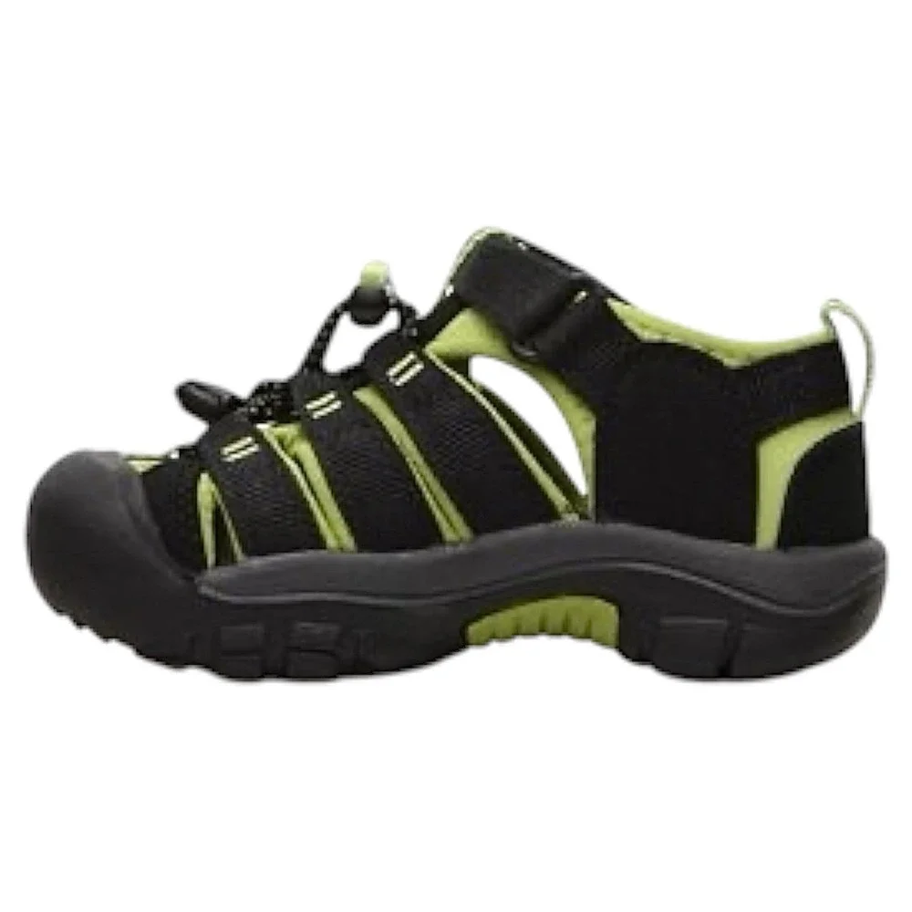 KEEN Newport H2 Kids Sandals Black Lime Green Waterproof Sport Hiking‎ Shoes